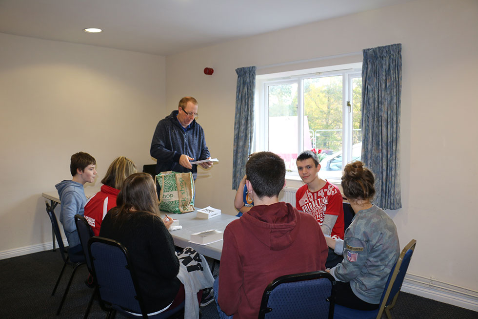 A youth group meeting at Glenelg and Inverinate Free Church of Scotland