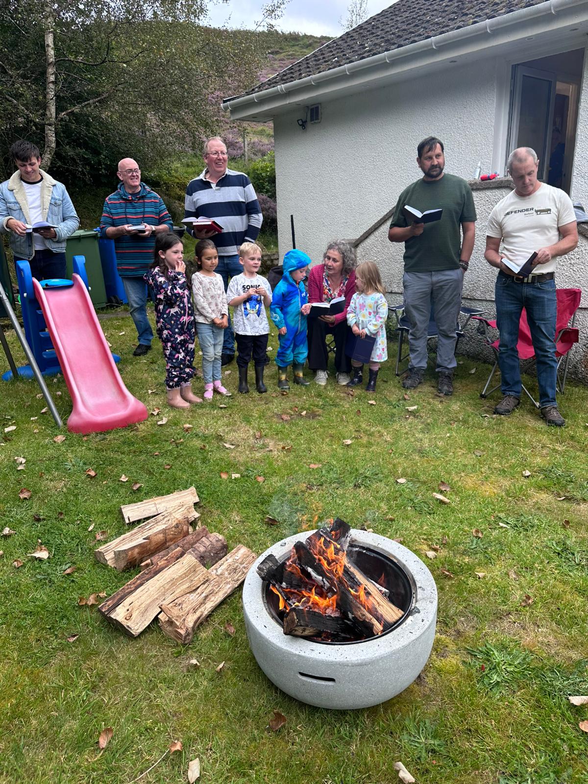 A youth group meeting at Glenelg and Inverinate Free Church of Scotland
